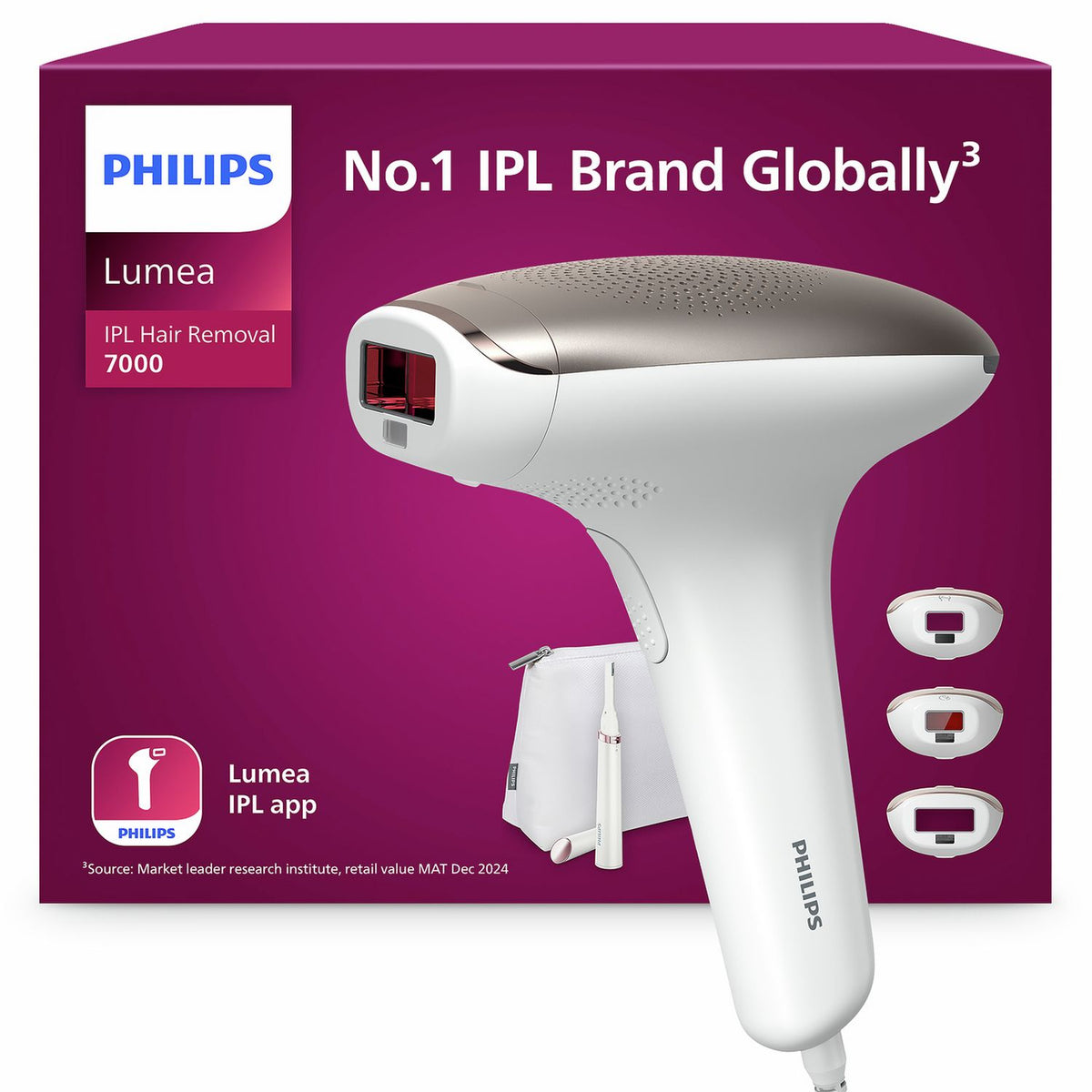 Philips IPL hair removal system Series 7000 BRI923, imported from the UK