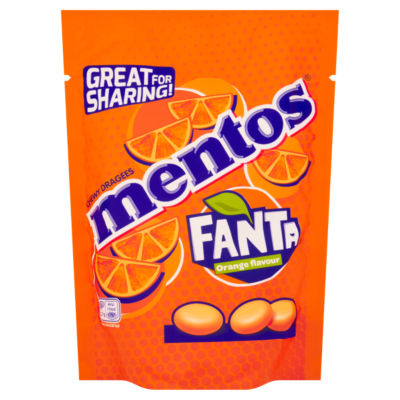 Mentos Fanta Orange chewy dragees 140g - British product