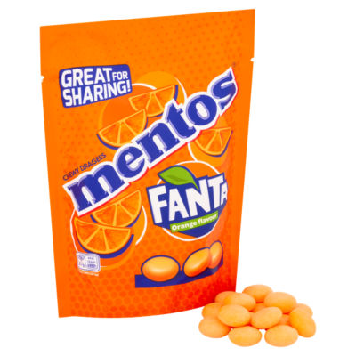 Mentos Fanta Orange chewy dragees 140g - British product