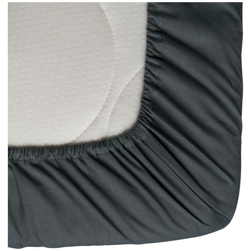 Habitat Cotton Rich 180 TC Plain Charcoal Fitted Sheet- King