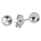 Revere white gold ball stud earrings (British brand)