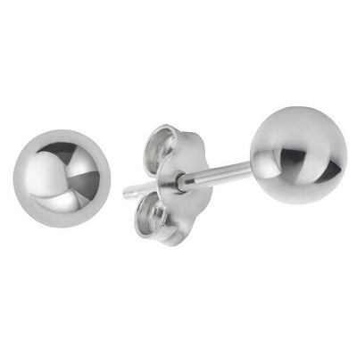 Argos Revere 9ct White Gold Ball Stud Earrings- Buy online at McGrocer