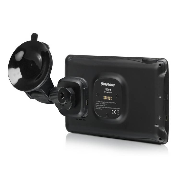 Binatone U700 7 inch sat nav, imported from the UK