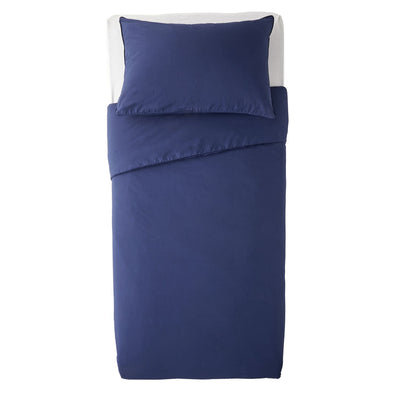 Argos Habitat Cotton Rich 180 TC Plain Navy Bedding Set - Single- Buy online at McGrocer