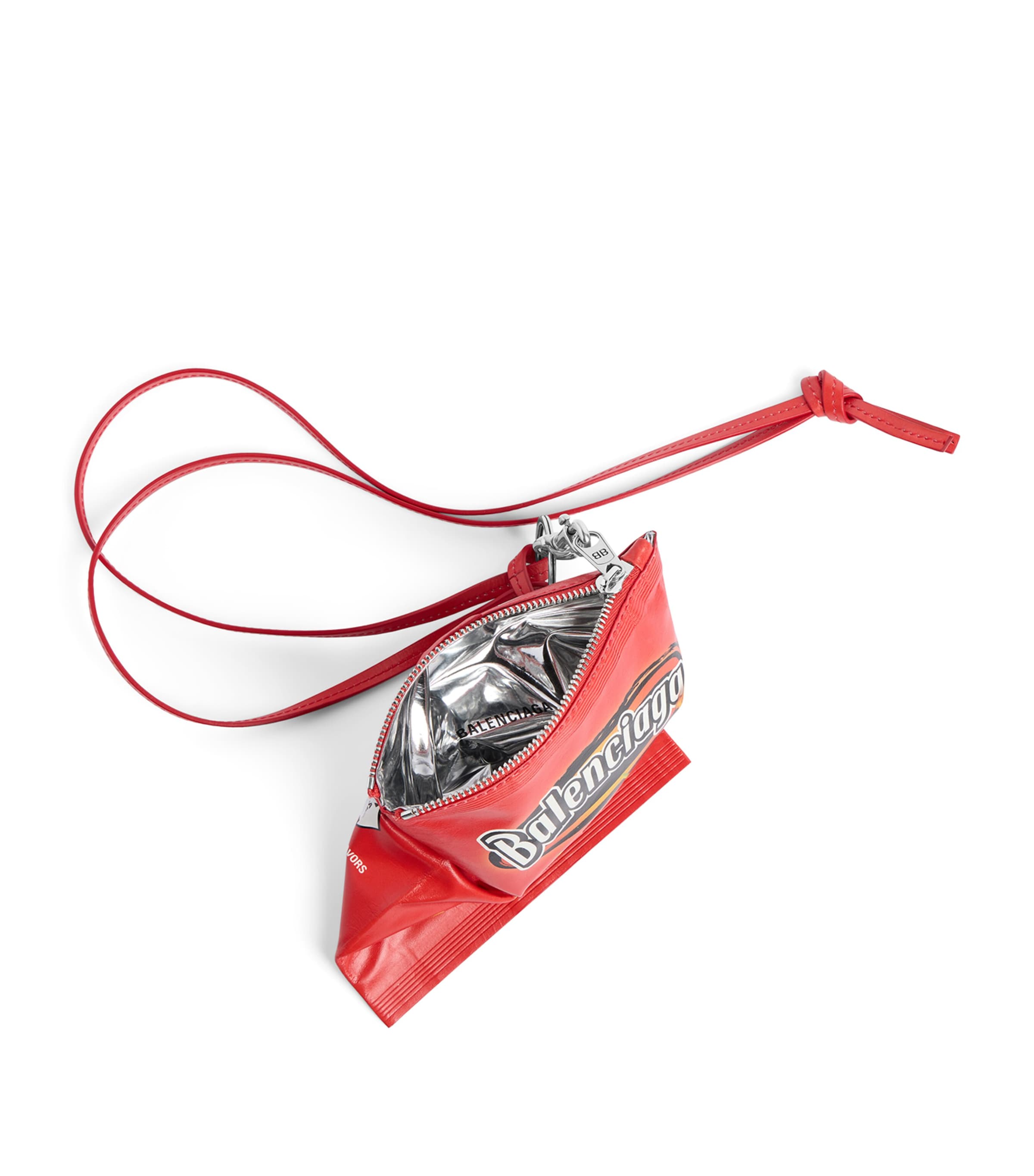 Balenciaga calf leather chips phone pouch - British product