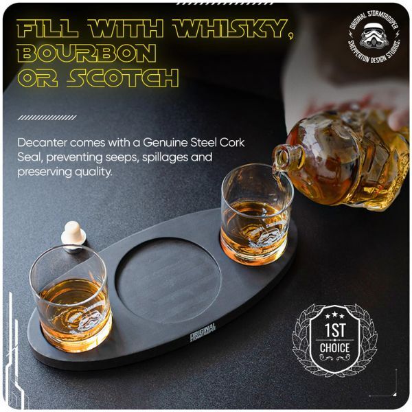 Thumbs Up Stormtrooper decanter set - British product