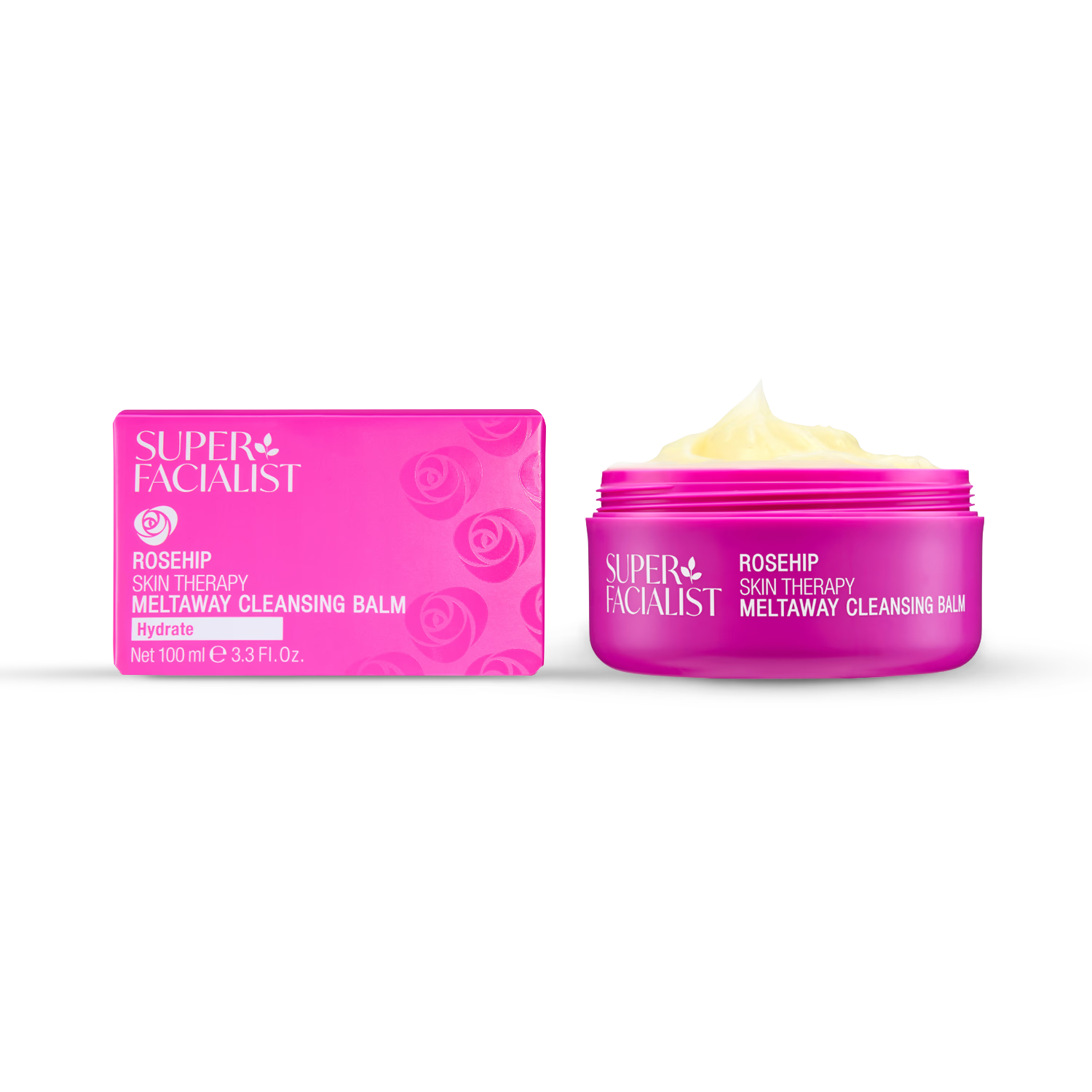 Super Facialist rosehip skin therapy cleansing balm 100ml, UK version