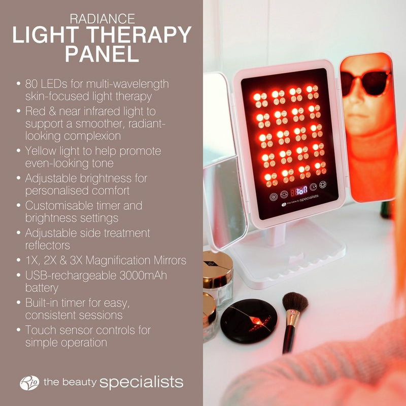Rio Radiance light therapy panel with 80 LEDs, imported from the UK