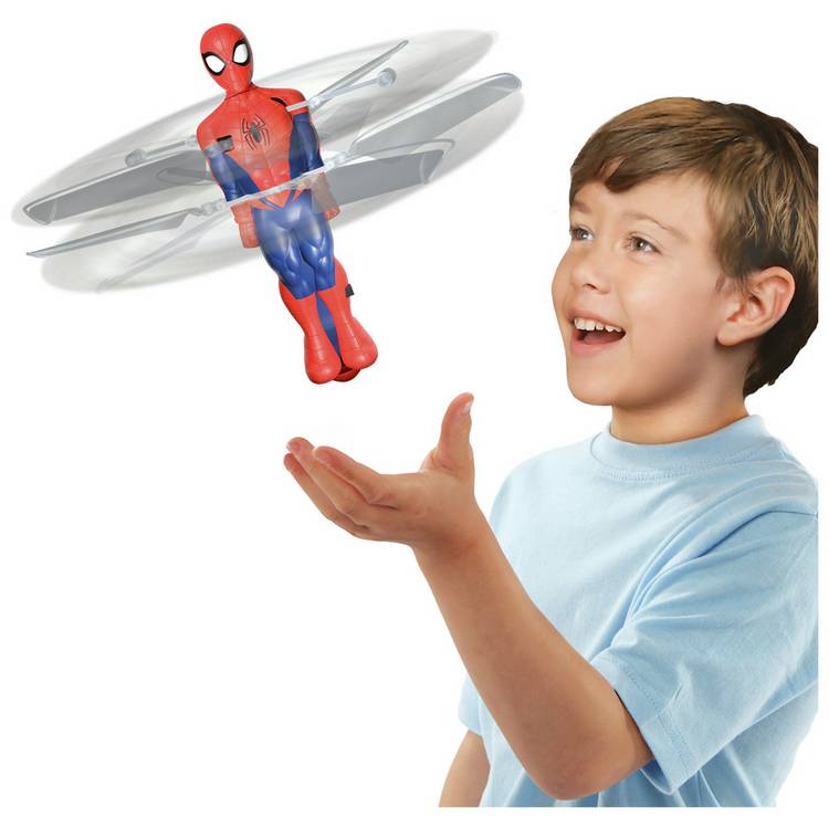Flying Heroes Spiderman hover and spin toy, imported from the UK