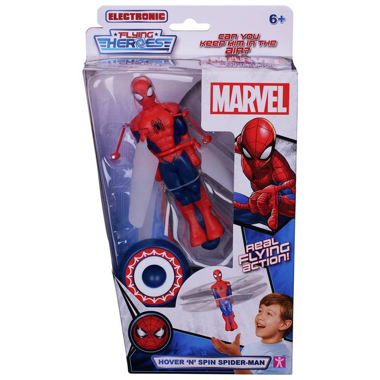 Flying Heroes Spiderman hover and spin toy, imported from the UK