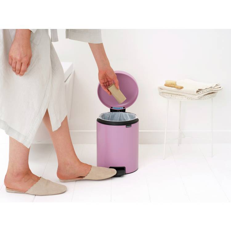 Brabantia pedal bin lilac pink 5 litre, imported from the UK