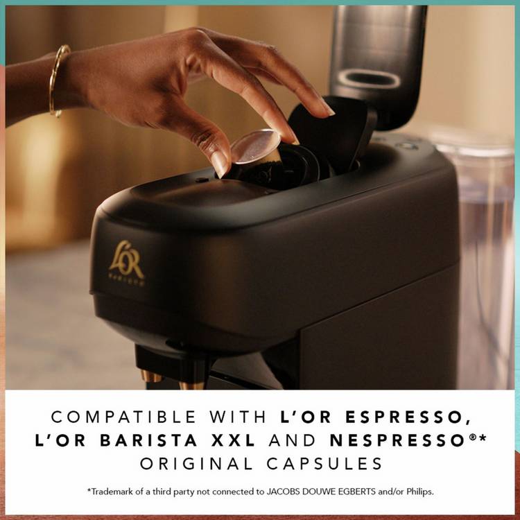 Philips L'OR Barista Absolu black coffee machine, imported from the UK