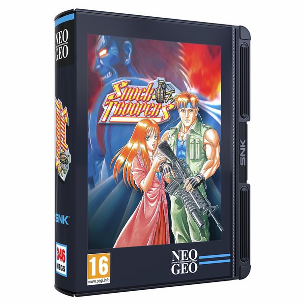 NEOGEO Shock Troopers retro gaming cartridge - British product