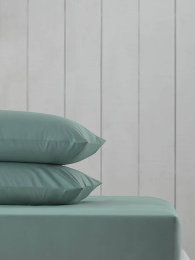Next Green Sage Cotton Rich Fitted Bed Sheet- Buy online at McGrocer