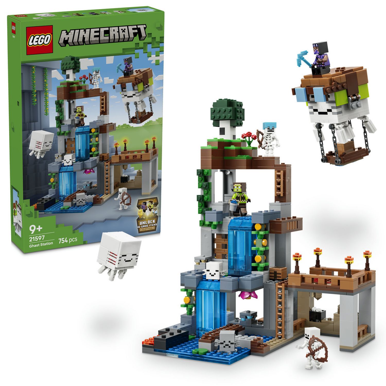 LEGO building toy Minecraft Ghast Station 754 pieces - British product