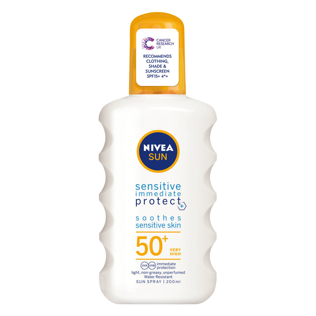 Nivea Sun Sensitive Immediate Protect Sunscreen Spray SPF 50 200ml