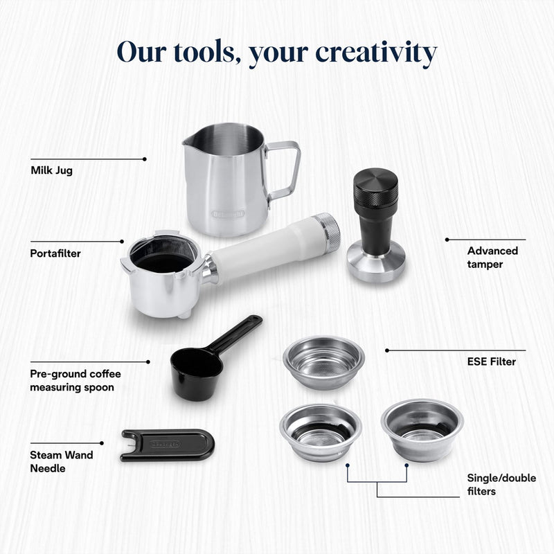 De'Longhi Dedica Duo espresso machine 15cm wide, imported from the UK