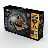 Tower Precision 28cm sauté pan with glass lid - British product