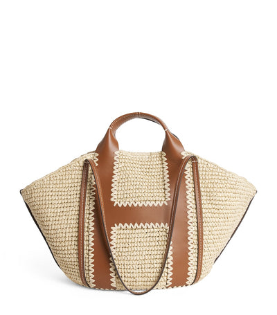 Harrods Harrods Large Raffia Tote Bag- Buy online at McGrocer