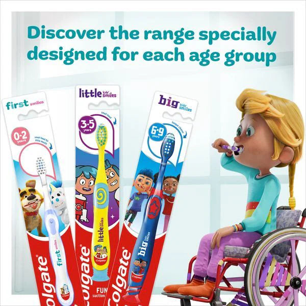 Colgate kids extra soft manual toothbrush 0-3 years, UK version