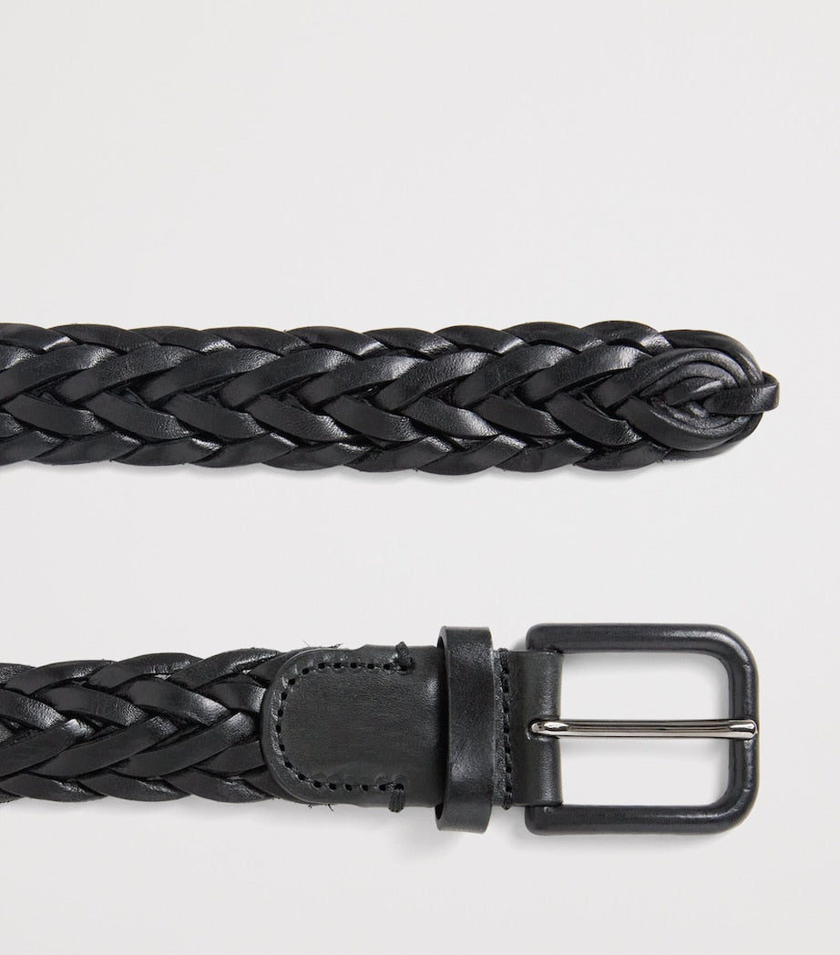 Giorgio Armani woven leather belt 2.5cm, imported from the UK