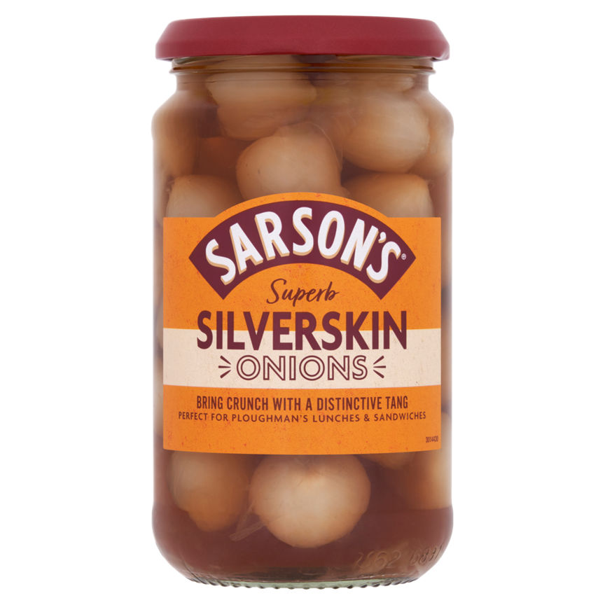 Sarsons Silverskin Onions 460g GOODS ASDA   