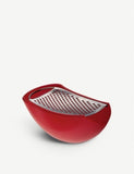 Alessi Parmenide red cheese grater with cellar, imported from the UK