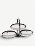 Anna Gong folding stainless steel cake stand three tiers, UK version