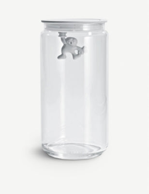 Alessi Gianni 140cl glass storage container, UK version