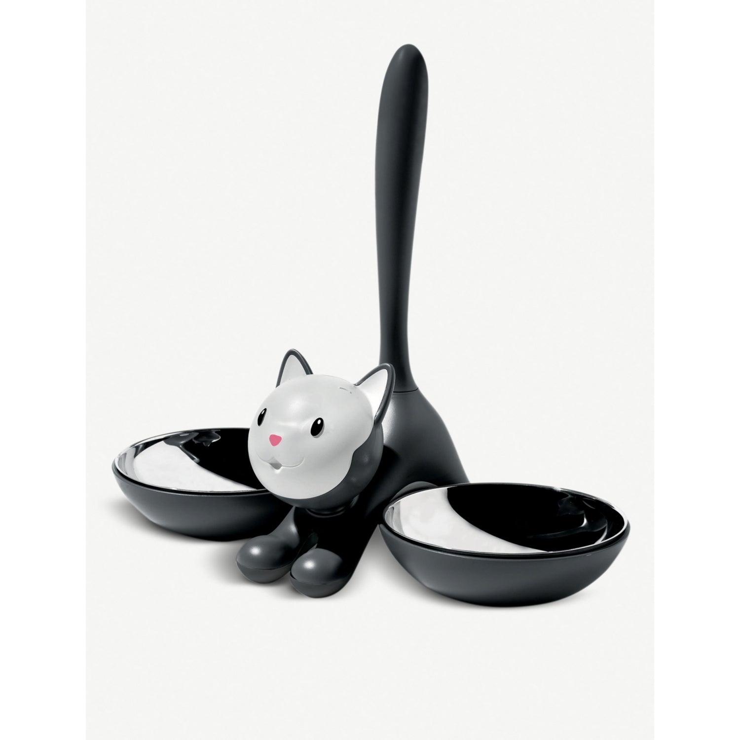 Alessi Tigrito stainless-steel cat bowl 28cm (British brand)