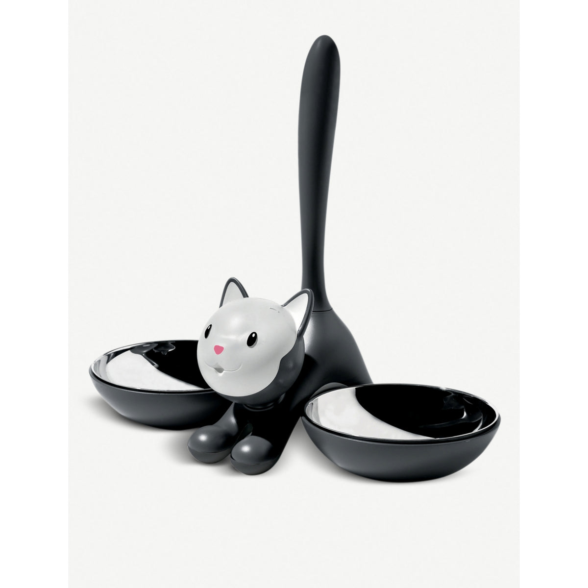 Alessi Tigrito stainless-steel cat bowl 28cm (British brand)