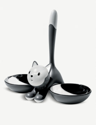 Alessi Tigrito stainless steel cat bowl 28cm (British brand)