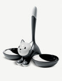 Alessi Tigrito stainless steel cat bowl 28cm (British brand)
