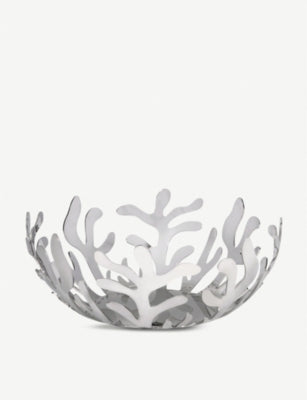 Alessi Mediterraneo stainless steel fruit bowl 25cm, UK version