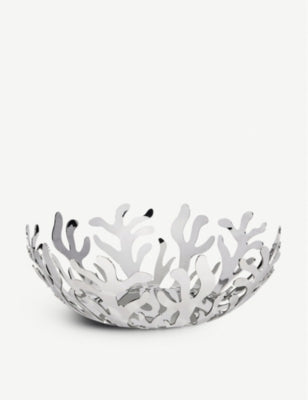 Alessi Mediterraneo fruit holder in stainless steel, imported from the UK