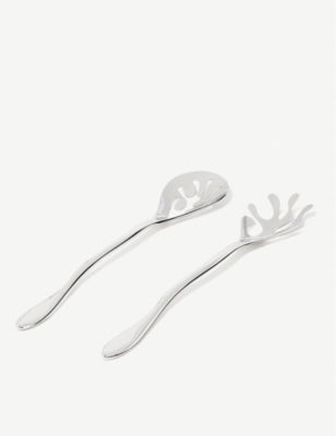 Alessi Mediterraneo salad servers 27cm, imported from the UK