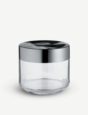 Alessi Julieta glass and stainless steel jar 50cl - British product