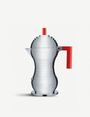 Alessi red espresso coffee maker 6 cup 26cm (British brand)