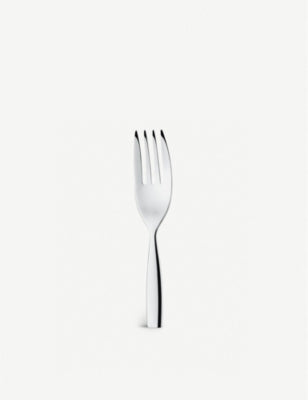 Alessi Dressed stainless steel serving fork 25cm - British product