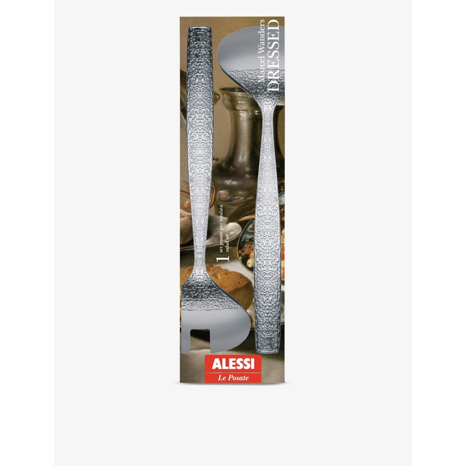 Alessi stainless steel salad set, imported from the UK