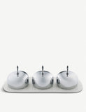 Alessi jam tray in dressed porcelain and stainless steel - British product