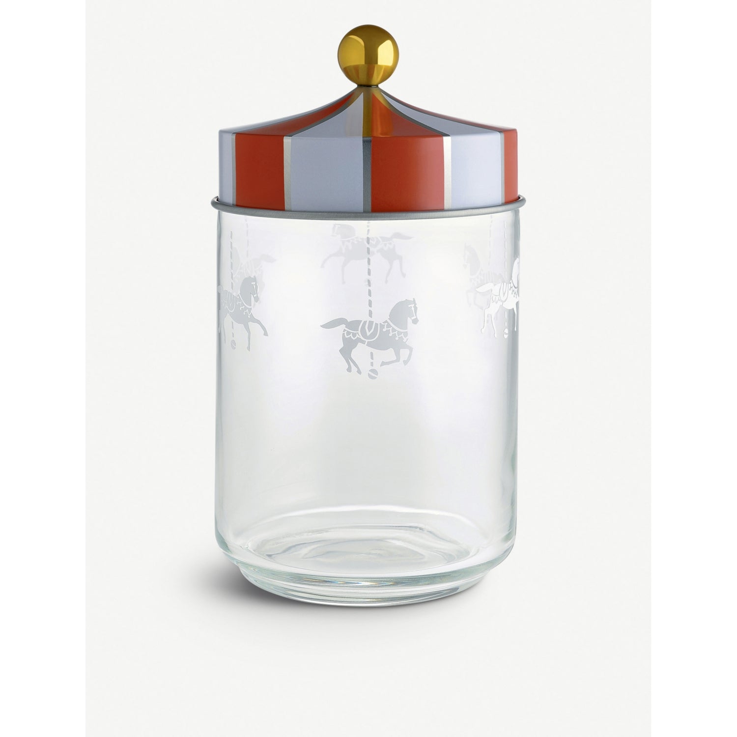 Alessi glass jar Circus 19cm by Marcel Wanders - British product