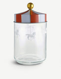 Alessi glass jar Circus 19cm by Marcel Wanders - British product