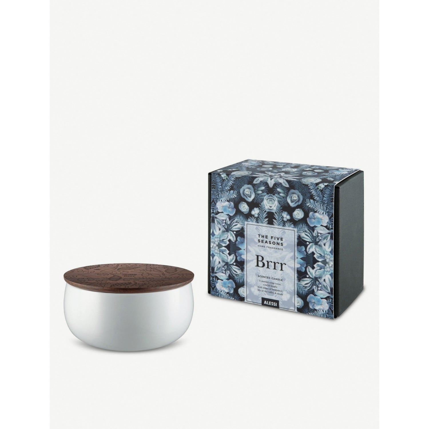 Alessi Five Seasons Brrr scented candle large, UK version