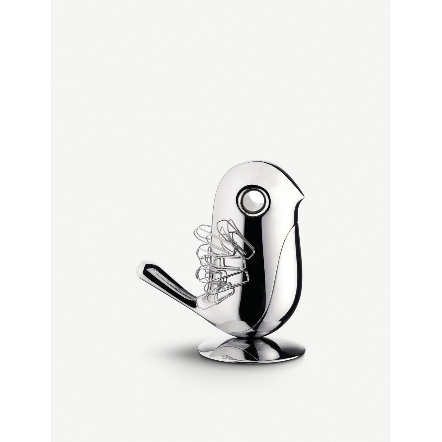 Alessi Chip paper clip holder chrome 9.5cm x 10.5cm (British brand)