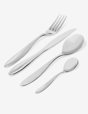 Alessi stainless steel cutlery set Mami 24-piece, UK version