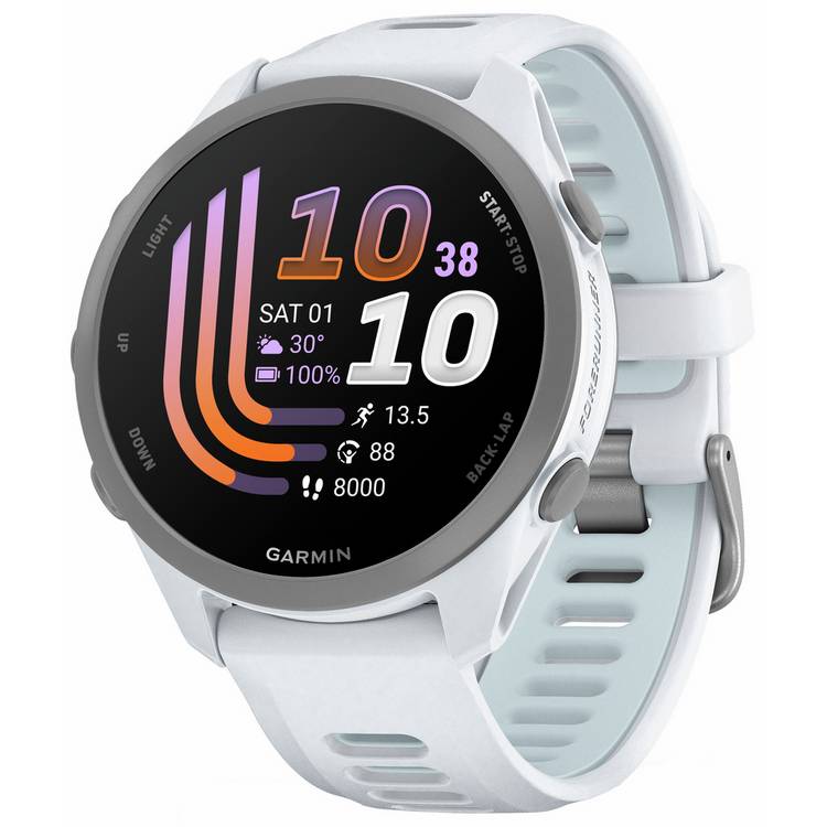 Garmin Forerunner 170 GPS running smartwatch Whitestone Cloud Blue - British product