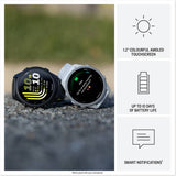 Garmin Forerunner 170 GPS running smartwatch Whitestone Cloud Blue - British product
