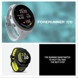 Garmin Forerunner 170 GPS running smartwatch Whitestone Cloud Blue - British product