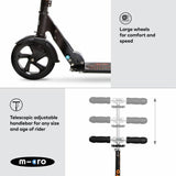 Micro Scooters Classic Foldable scooter black - British product